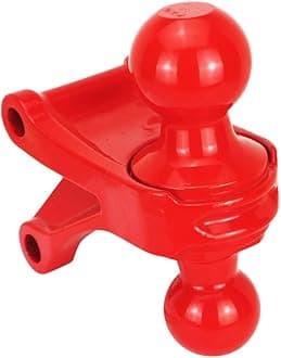 Shocker Streamline Aluminum Air Hitch & Combo Ball, Fits 2" Hitch Red Combo 2" & 2-5/16" Balls