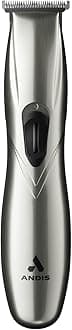 Andis 32810 Slimline Pro Cord/Cordless Beard Trimmer, Lithium Ion T-Blade Trimmer, Close Cutting T-Blade Zero Gapped, Chrome