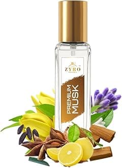 ZYRO Premium Musk Extrait de Parfum, Long lasting Perfume for men and women, 33% luxurious Fragrance oil, 20ml Travel Friendly EDP Scent for all occasion