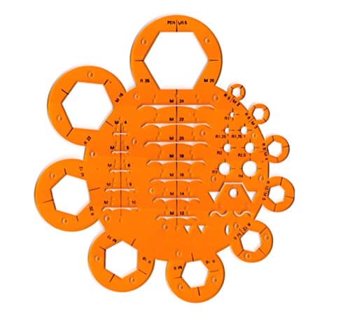 Engineering Nuts Bolts Screws Welding Symbols Drawing Drafting Template