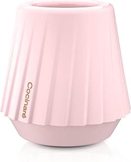 Cocinare KissCup Crystal Espresso Cup – Demitasse Cup for Espresso, Pour-over coffee & Tea (Ceramic Collection, Peach Pink)