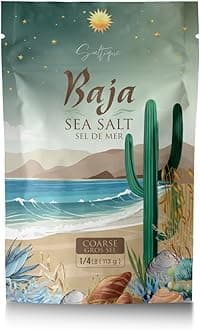 Saltique1/4lb Baja Sea Salt Coarse - 4X More Minerals than Celtic Salt- Packed with 90 Minerals Helping You Stay Hydrated And Improve Electrolyte Balance-100% Unrefined - GMO-free - Paleo-Vegan
