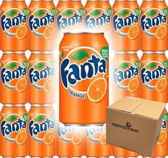 Fanta Orange Soda, 12 Fl Oz Cans (Pack of 15, Total of 180 Fl Oz)