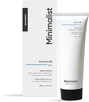 Minimalist Dehydrated Skin & Damaged Barrier Repair Moisturizer with 10% Vitamin B5 for Oily & Acne-Prone Skin | Oil-Free Hydration & Lightweight Gel Formula | Fast-Absorbing & Non-Sticky Lightweight