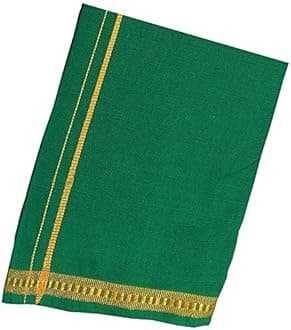 Stylesindia Fancy Border Colored Single Layer Pentex Dhoti Mundu Vesti 2.0mts