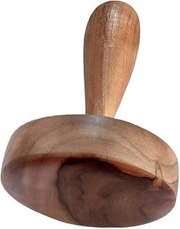 Wooden Potato Masher - Paratha, Roti Sekni for Kitchen and Restaurant - Wooden Non Sticking Masher