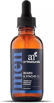 Artnaturals Beard Oil - Unscented Conditioner and Growth Oil - Vegan and Paraben Free with Argan, Vitamins E and Jojoba Oil for Men