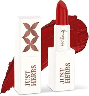 Just Herbs Ayurvedic Creamy Matte Lipstick For Moisturized Lips - Parabens & Chemical Free Half Size 1.8gm