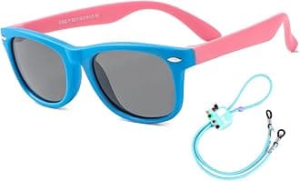 ROCF ROSSINIFlexible Kids Sunglasses Polarized Unbreakable Toddler Sun Glasses for Baby Boys and Girls UV400 with Case, Age 2-8