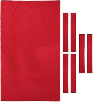 Heavy Duty 7ft / 8ft Pool Table Felt & 6 Felt Strips, 0.9mm Study Billiard Snooker Table Cloth Felt and Long Time for Use
