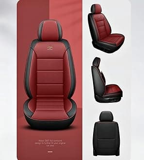 ar Seat Covers Universal Full Set for Jaguar XF 2007-2020/Jaguar XE 2015-2018 Auto Parts/Waterproof/claret