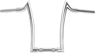 16" Rise Chrome Ape Hanger Handlebar Fit for Harley Sportster 883 1200 XL Softail FLST FXST Dyna, Road King Handlebars 1994-2023, Road Glide Handle Bar 1998-2013, 1.25” Fat 1" Clamp Meathook Bar