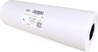 Freezer Paper Roll 24" x 13200" (1100 feet) - USA-made Large White Paper for Freezing Food, Meat & Fish - Freezer Material with Special Coating-Strong Barrier Against Air and Moisture by IDL Packaging