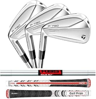 Left Handed TaylorMade 2021 P790 Irons, KBS Tour FLT Shafts (PW, X-Stiff)