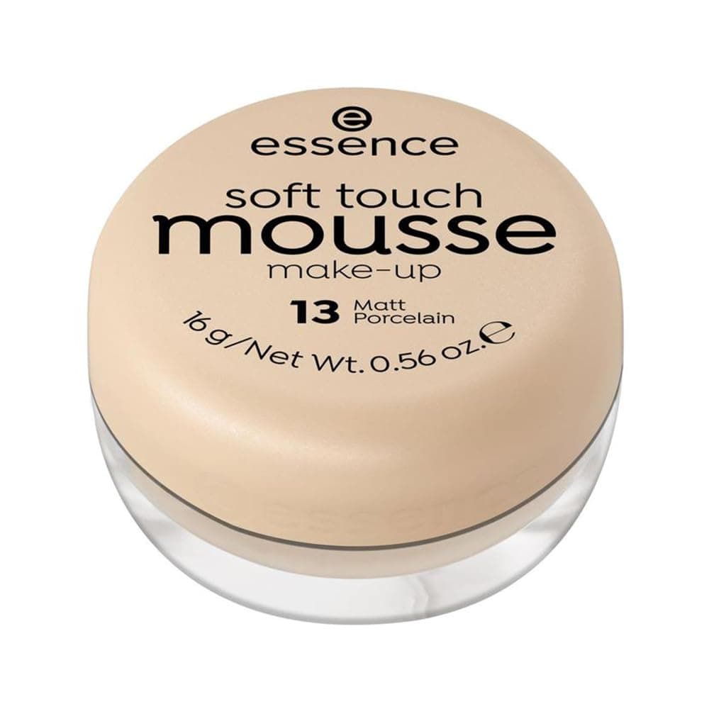 cosmetics Soft Touch Mousse Make-Up, Foundation, No. 13 Matt Porcelain, Nude, for Combination Skin, Softening, Matte, Natural, Vegan, Perfume, No Alcohol (16 g)