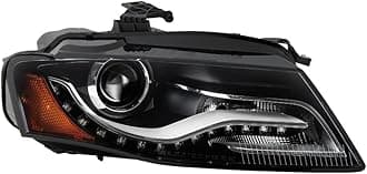 Aftermarket OEM Style Headlights for 2009-2011 Audi A4 [HID Non-AFS Only] (Passenger)