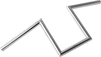 CUSTOM CHROME CCI 10" Rise 1" Fat Z-Bar Handlebar Fit For Harley-Davidson Honda Yamaha Suzuki Kawasaki Triumph Most Chopper Cruisers Bobber Bike Cafe Racer