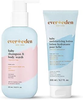 Baby Bathtime DUO: Baby Lotion for Newborn and 2-in-1 Newborn Shampoo and Body Wash Set - Soothing, Cleansing, & Hydrating Shampoo and Lotion