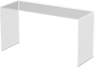 Acrylic Display Shelves - Clear Display Plastic Perspex Stands Risers Plinths (6mm-thick-40-10-15cm)