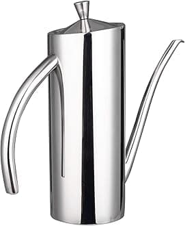IMEEA Olive Oil Dispenser SUS304 Stainless Steel Cooking Kitchen No Drip Oil Can Vinegar Container, 24oz/700ml