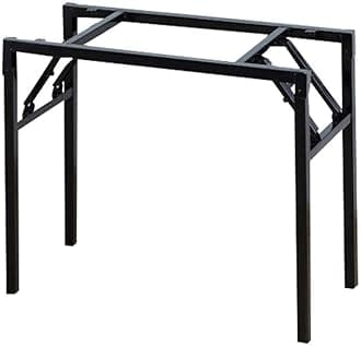 Folding table legs bracket Portable Furniture legs heavy duty legs Blcak support iron frame coffee table legs stainless steel dining table legs (Size : 85cmx39cmx44cm)