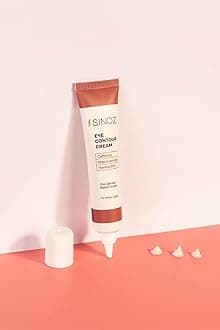 Sinoz Eye Contour Cream | Hydrating & Revitalizing Under Eye Treatment | Reduces Dark Circles, Puffiness & Fine Lines | Lightweight Formula | 0.51 Fl Oz (Pack of 1)
