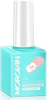 Morovan Gel Nail Polish Remover: Professional Gel Remover for Nails Quickly & Easily & Effectively Gel Polish Remover in 5 Minutes No Need Soaking or Wrapping