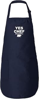 Freedomtees Yes Chef Apron, Bear Fun Gifts, Funny Apron, Full-Length Apron with Pockets