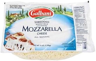 Galbani Whole Milk Low Moisture Mozzarella Cheese, 5 Pound -- 6 per case.