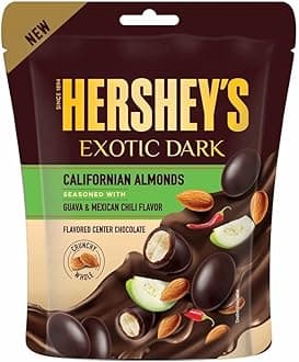 Hershey's Exotic Dark Chocolate - Californian Almond Seasoned with Guava-Mexican Chili Flavor 30 Gram (Pack of 8)