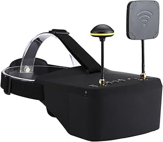 LabymosEV800D 4.9G 40CH 5 Inch 800 * 480 Video Headset Diversity FPV Goggles With Battery for Remote Control Model FPV