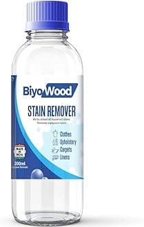BIYOWOOD 200ml Instant Stain Remover | Powerful Formula for All Color Fabrics | Effectively Removes Makeup, Pen, Ink, Cuff & Collar Stain