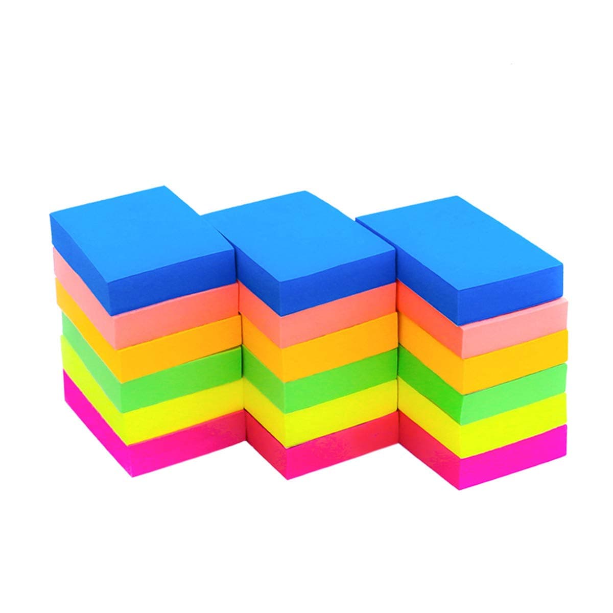 Sticky Notes 18Pack, Self-Stick Notes, 1.5x2 inch, Easy to Post Notes for Study, Works, Daily Life (100 Sheets/Pad)