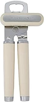 KitchenAid Classic Multifunction Can Opener/Bottle Opener, 8.34-Inch, Almond Cream