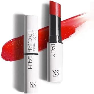 - Lux Triple Lip CURE Glossy Balm VENUS (Ruby Red) (0.17oz) 4 million units sold in Korea, Natural Tinted Korean Lip Balm, Petroleum/Paraben Free, Lip Butter,lip balm hydrating