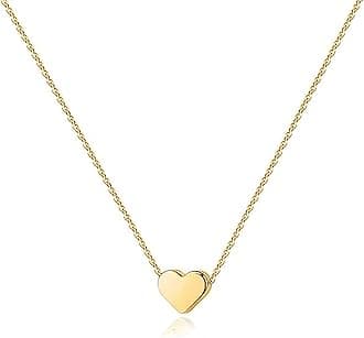 PAVOI14K Gold Plated Cubic Zirconia Heart Necklace | Layered Necklaces | Gold Necklaces for Women | 18" Length with a 2" Extension