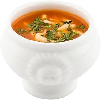 Porcelain Soup Bowl, Porcelain Soup Cup - Lions Head Bowl - 2.3 Ounce - 10ct Box - Restaurantware