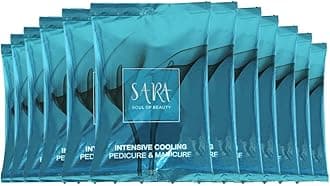 SARA SOUL OF BEAUTY Intensive Cooling Pedicure Manicure Kit Hand and foot care kit | Soft hand and feet formula | | All Skin Types | Perfect For Men & Women (12 X 50 gm)