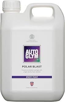 Autoglym Polar Blast, 2.5L Concentrate Extra Thick Snow Foam (15L when diluted) Softens dirt in advance of wash, pH Neutral Car Shampoo Suitable For All Paint Types