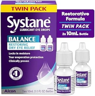 Systane Balance Lubricant Eye s, Restorative Formula, Twin pack, 0.33 Fluid Ounce