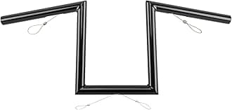 Sponsored Ad - 10" Rise Z-Bar Handlebar with Indents Compatible With Harley 07-later XL883L, XL883N, XL1200CX, XL1200L, XL1200N, XL1200NS, and XL1200XS models& '06-'17 FXDB and '96-'05 FXDWG models