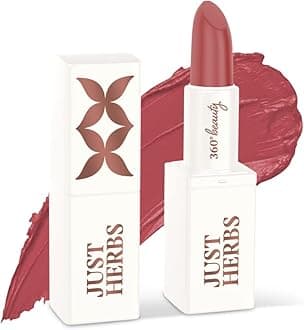 Just Herbs Ayurvedic Creamy Matte Lipstick For Moisturized Lips - Parabens & Chemical Free Half Size 1.8gm