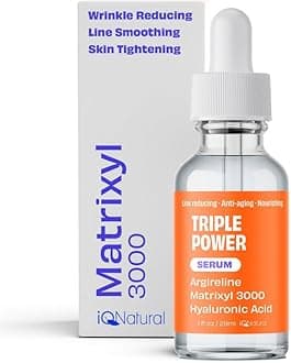 Peptide Serum for Face – 20% Argireline, Matrixyl 3000 & Copper GHK-Cu with Hyaluronic Acid | Anti-Aging Firming Serum | Wrinkle-Relaxing, Skin-Tightening | Triple Power Peptides | 1 FL OZ