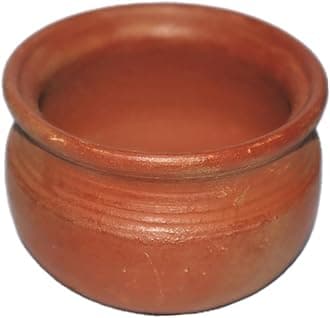 Mahiyash Handmade Natural Clay Curd Pot Dahi Handi/Dal Handi/Mitti Handi/Curd Bowl Without Lid