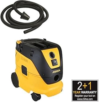 Mirka Dust Extractor 1230 L PC GB 230V Suitable for Wet & Dry Application Push&Clean Filter Cleaning System Equipped With Carrying Handle Fleece Bag Included Large Wheels Antistatic Hose 4m