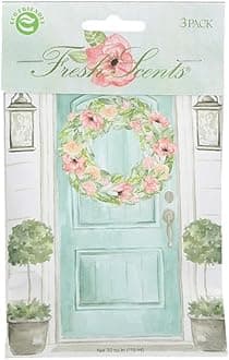 Willowbrook | Fresh Scents Scented Sachet Packet | Spring Door | Air Freshener Bags for Drawers, Closets, Cars | 3 Pack | Long Lasting Home Fragrance