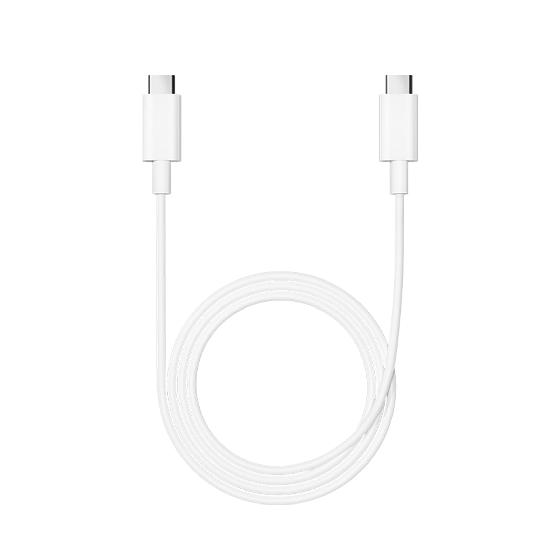 Mi Hypercharge 60W Type C to Type C Cable (Braided) for iPhone, Samsung, Tablets, Laptops, Macbook & Other Type C Devices, Supports Power Delivery (PD) Technology, 480Mbps Data Sync, White