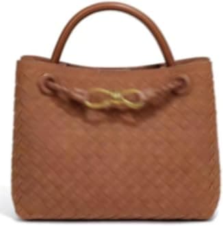Suede Woven Tote Bag for Women PU Leather Hobo Bags Casual Crossbody Purse Shoulder Satchel Bag Top Handle Tote Handbag