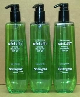 Neutrogena Rainbath Shower and Bath Gel, Pear & Green Tea, 40 Fl Oz (3 Pack)