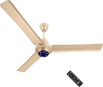 Orient Electric Uniquely Designed I Tome Pro 1200 mm BLDC Ceiling Fan with Remote | BEE 5 Star Rated Energy Efficient Fan | High Air Delivery, 3 Years Warranty by Orient - Topaz Gold